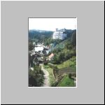 Pohled na hrad Romberk nad Vltavou
