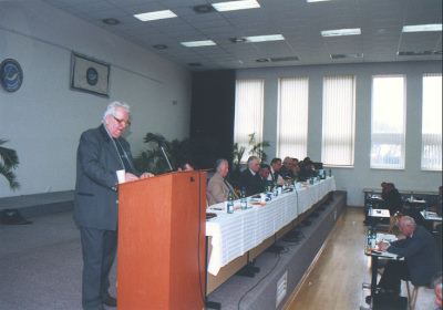 Pedseda RS pan Stanislav Moravec te svj refert o innosti Rady RS