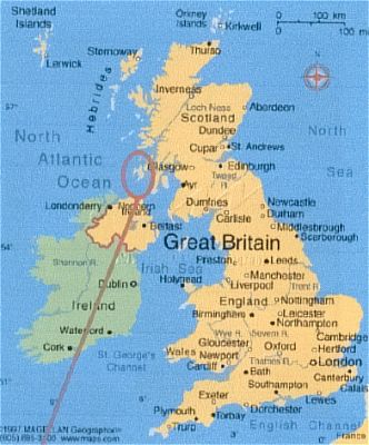 Mapa Vel Britanie