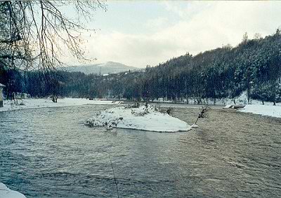 Vltava pod jezem ve Zlat Korun