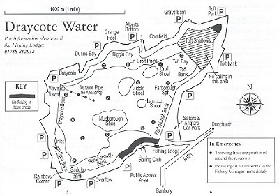  Draycote Water - mapa ndre 