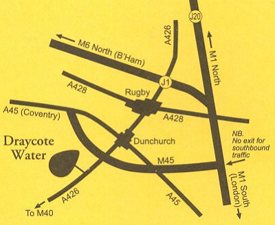  Draycote - silnin mapa 