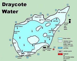  Draycote Water - mapa 