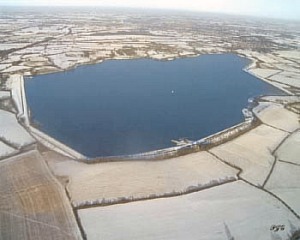  Leteck pohled na Draycote v zim 