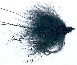  Black Marabou Streamer 