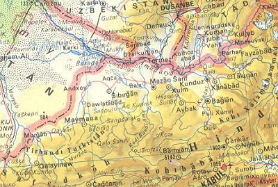  Afghanistan - mapa 
