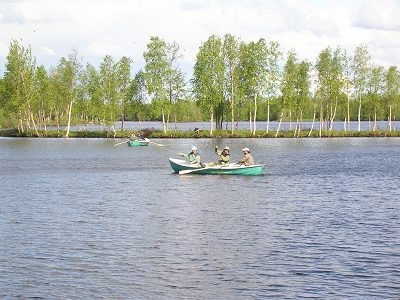  Trénink na jezeru Veitsiuloto 