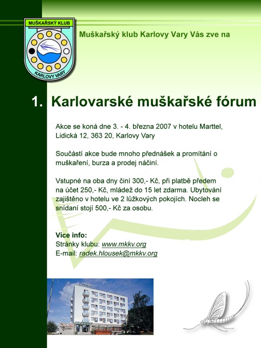  Pozvnka na 1. Karlovarsk mukask frum 